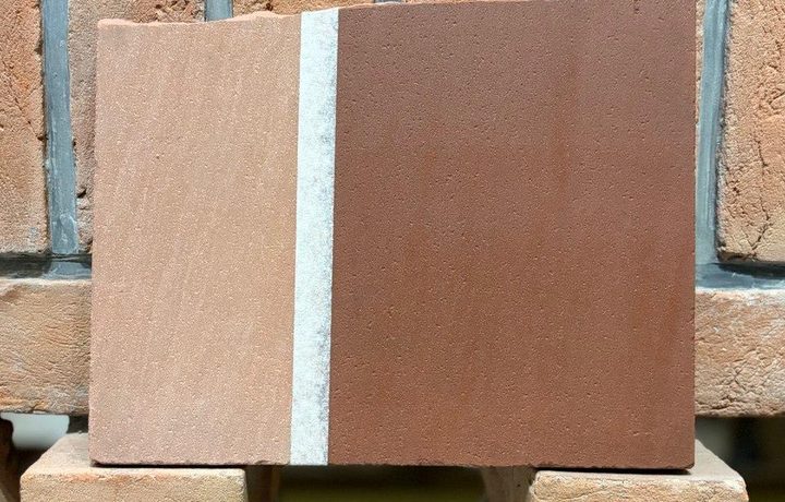 Red Agra sandstone with Flagstone Fix Enhance and Protect Plus